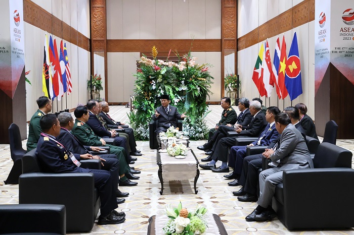 Menteri Pertahanan RI Prabowo Subianto secara resmi membuka penyelenggaraan the 17th ASEAN Defence Ministers’ Meeting (ADMM) yang digelar di Jakarta Convention Center (JCC). (Dok. Tim Media Prabowo Subianto)