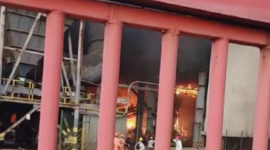 Insiden meledaknya tungku pengolahan nikel terjadi di kawasan Indonesia Morowali Industrial Park.milik PT Indonesia Tsingshan Stainless Steel (ITSS). (Dok. Tangkapan layar di grup WA jurnalis)