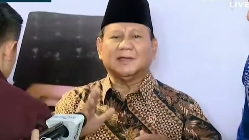 Menteri Pertahanan RI Prabowo Subianto. (Facebook.com/@Prabowo Subianto)