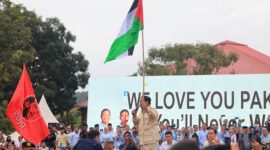 Calon Presiden nomor urut 2, Prabowo Subianto berkampanye di Batam. (Dok. TKN Prabowo - Gibran)