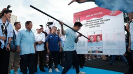 Pasangan Capres Cawapres nomor urut 2 Prabowo Subianto dan Gibran Rakabuming Raka di Kota Semarang, Jawa Tengah. (Dok. TKN Prabowo Gibran)