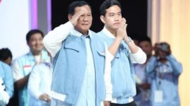 Paslon Prabowo-Gibran menerima ucapan selamat dari sejumlah pihak setelah berada di posisi teratas dengan perolehan 56,32% dari cakupan progres suara masuk 43,93%. (Instagram.com/@gibran_Rakabuming)