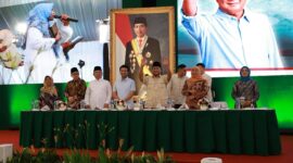 Acara silaturahmi kebangsaan bersama muslimat NU dan unsur-unsur relawan di Padepokan Garuda Yaksa, Hambalang. (Dok. Tiim Media Prabowo)