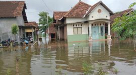 Kondisi rumah warga yang masih tergenang banjir di Kabupaten Kudus. (Dok. BPBD Kabupaten Kudus)