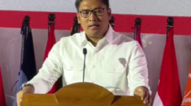 Ketua DPD Partai Gerindra Jawa Tengah, Sudaryono menghadiri deklarasi tim pemenangan Ahmad Luthfi dan Taj Yasin di Semarang. (Instagram.com @sudaru_sudaryono)