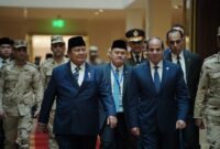 Presiden RI, Prabowo Subianto, melakukan pertemuan bilateral dengan Presiden Republik Arab Mesir, Abdel Fattah El-Sisi, di Istana Al Ittihadiyah. (Dok. Tim Media Prabowo)