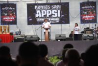 Wakil Menteri Pertanian RI, Sudaryono dalam acara Kontes dan Expo Sapi APPSI 2025 di Boyolali. (Dok. Kementan)