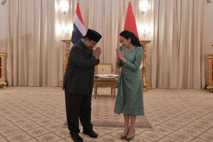 Presiden Prabowo Subianto dan Perdana Menteri Paetongtarn Shinawatra saat penandatanganan MoU kerja sama bilateral di bidang kesehatan Indonesia - Thailand, Senin, 19 Mei 2025. (Dok. Tim Komunikasi Prabowo Subianto)