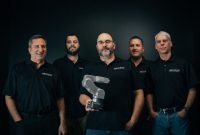 Mecademic Management (L to R): Philippe Beaulieu, CEO; Eric Boutet, VP R&D; Jonathan Coulombe, CTO; Philippe Jacome, COO; David Massé, CFO.
