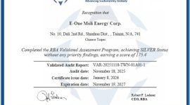 Molicel Achieves RBA Silver Status, Setting a New Benchmark for Ethical Battery Manufacturing